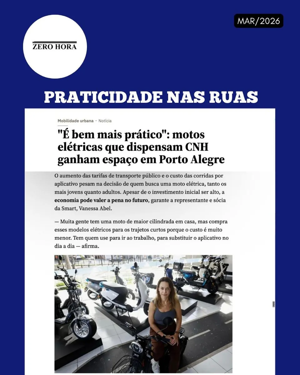 Matéria na mídia: Praticidade nas Ruas - Mobilidade Elétrica